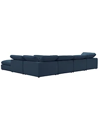Furniture Fog -Pc. Fabric L-Sectional Ottoman End Sofa Set
