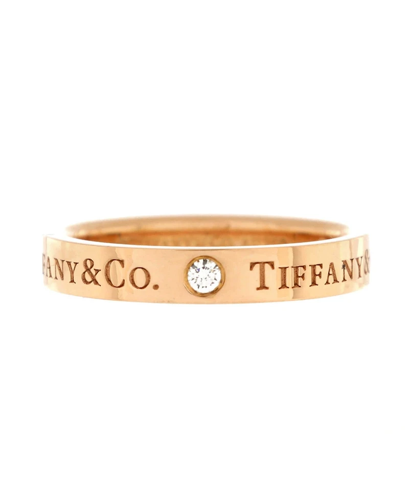 Pre-Owned Tiffany & Co Logo Band Ring