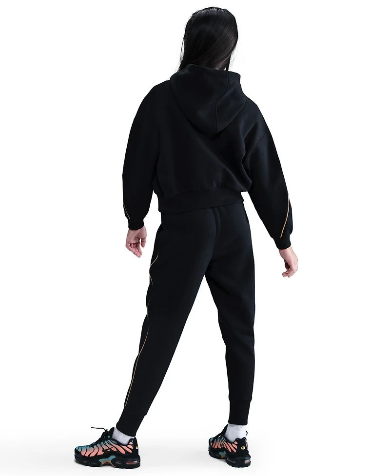 Nike Girls 7-16 Sportswear Boxy Long-Sleeve Hoodie