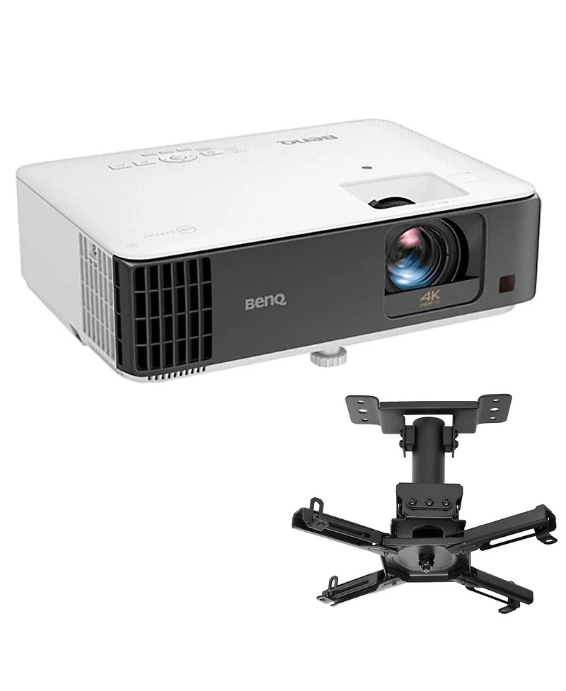 BenQ TK700ST 4K Ultra Hd Hdr Short Throw Dlp Home Theater Gaming Projector + H&A Universal Projector Ceiling Mount