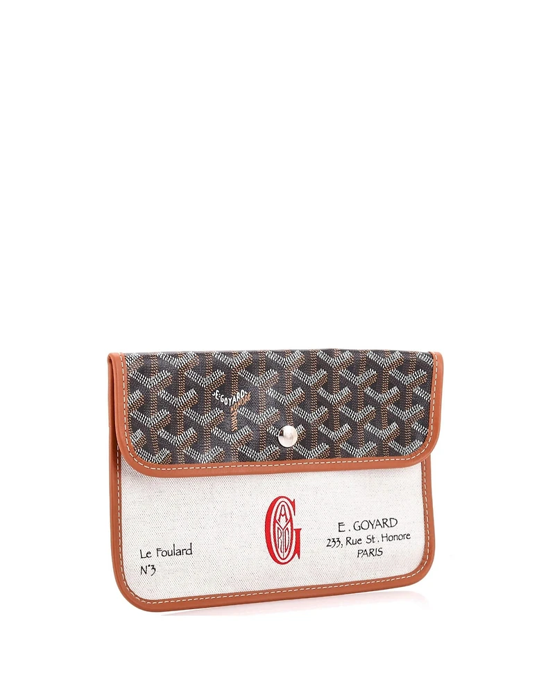 Pre-Owned Goyard Le Foulard Pouch Coated Canvas