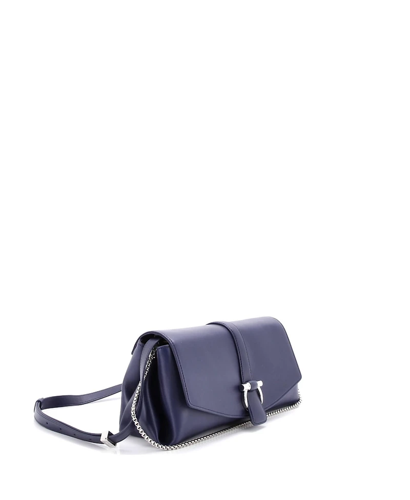 Pre-Owned Salvatore Ferragamo Gancini Flap Crossbody Bag Leather