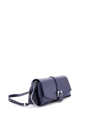 Pre-Owned Salvatore Ferragamo Gancini Flap Crossbody Bag Leather