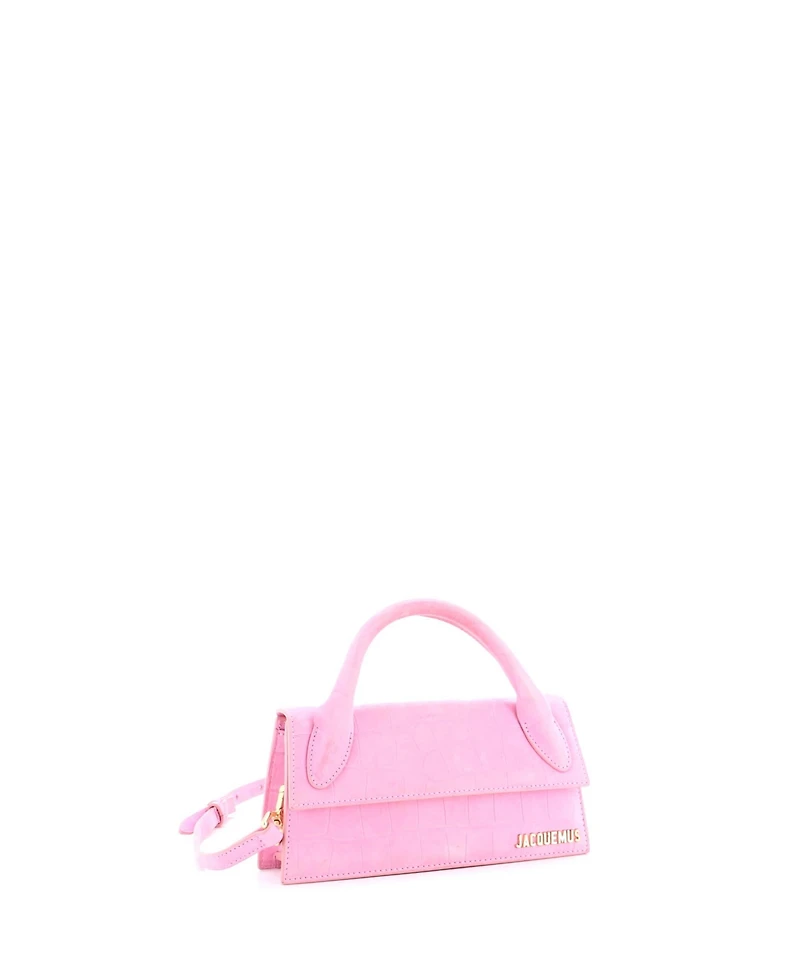 Pre-Owned Jacquemus Long Le Chiquito Bag Embossed Suede