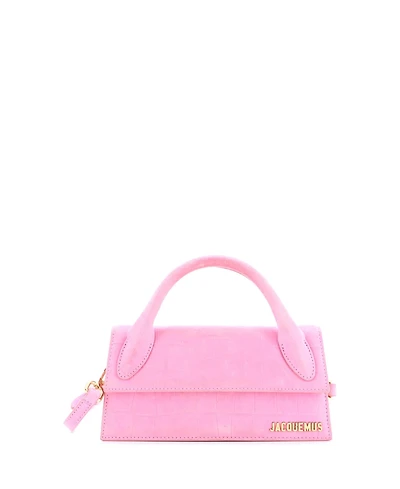 Pre-Owned Jacquemus Long Le Chiquito Bag Embossed Suede
