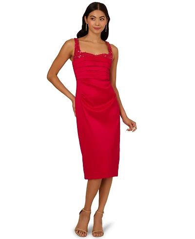 Adrianna Papell Women's Beaded Sleeveless Dress