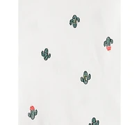 Carter's Baby Boys 3-Piece Cactus Zip-Up Jacket, Bodysuit and Pants Set
