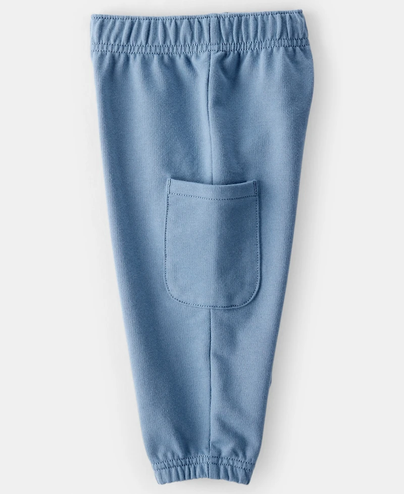 Carter's Baby Boys 2-Piece Striped Terry Long-Sleeve T-Shirt and Pants Set