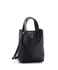Pre-Owned Salvatore Ferragamo Mini Gancini Tote Leather
