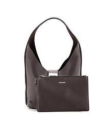 Pre-Owned Salvatore Ferragamo Medium Gancini Buckle Hobo Leather