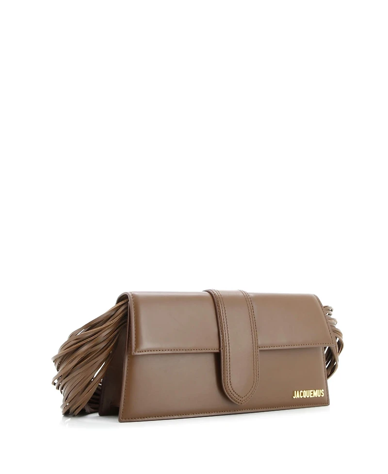 Pre-Owned Jacquemus Long Le Bambino Ficiu Flap Shoulder Bag Leather