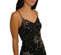 Adrianna Papell Women's Embellished Sleeveless Dress