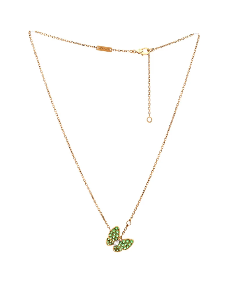 Pre-Owned Van Cleef & Arpels Two Butterfly Pendant Necklace