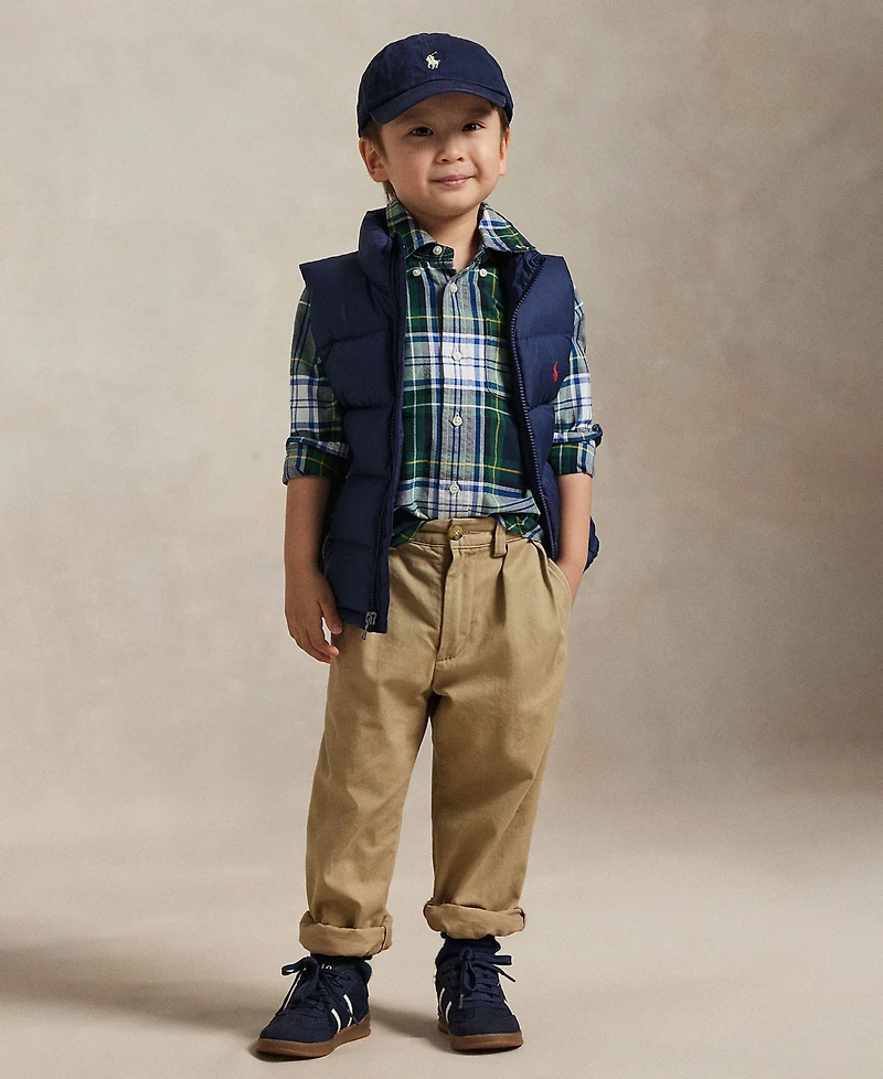 Polo Ralph Lauren Boys 2-7 Plaid Cotton Oxford Shirt
