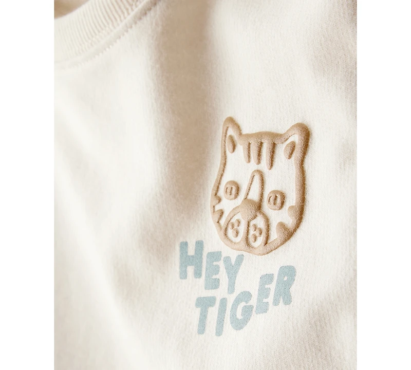 Carter's Boys Toddler 2T-5T 2-Piece Hey Tiger' Sweatshirt and Pants Set