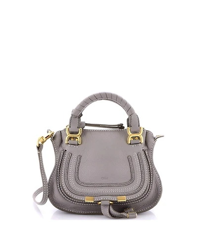 Pre-Owned Chloe Baby Marcie Satchel Leather