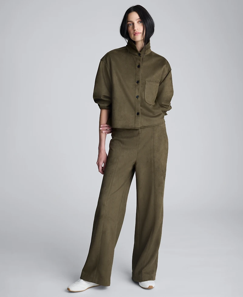Kenneth Cole Women's High Rise Hollywood Waist Wide Pants