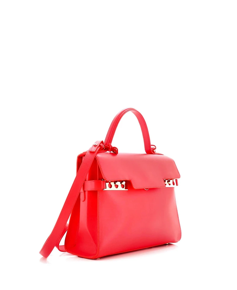 Pre-Owned Delvaux Gm Tempete Top Handle Bag Leather