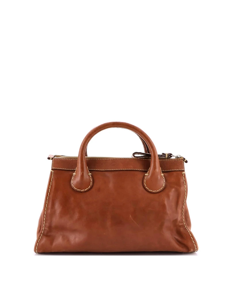 Pre-Owned Chloe Medium Edith Nm Satchel Leather