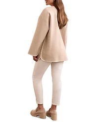 Tribal Women's Boat Neck Coat Jacket