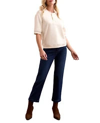 Tribal Women's Soft Touch French Terry Henley Top