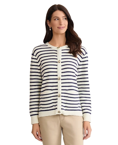 Jones New York Women's Button Front Long-Sleeve Cardigan