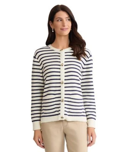 Jones New York Womens Button Front Long Sleeve Cardigan