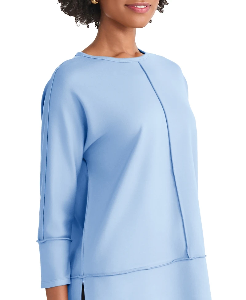 Jones New York Women's 3/4-Sleeve Crewneck Top
