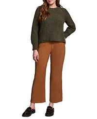 Tribal Women's Boucle Long Sleeve Crew Neck Sweater