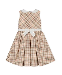 Hope & Henry Baby Girls' Organic Sleeveless Party Dress with Peter Pan Collar