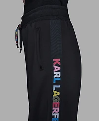 Karl Lagerfeld Paris Women's Logo Detail Joggers