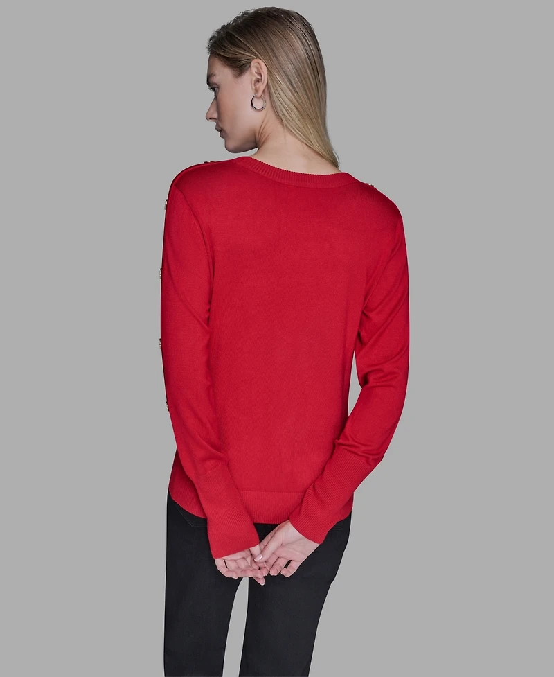 Karl Lagerfeld Paris Women's Crewneck Sweater