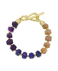 Unwritten Multi Color Stone Toggle Bracelet