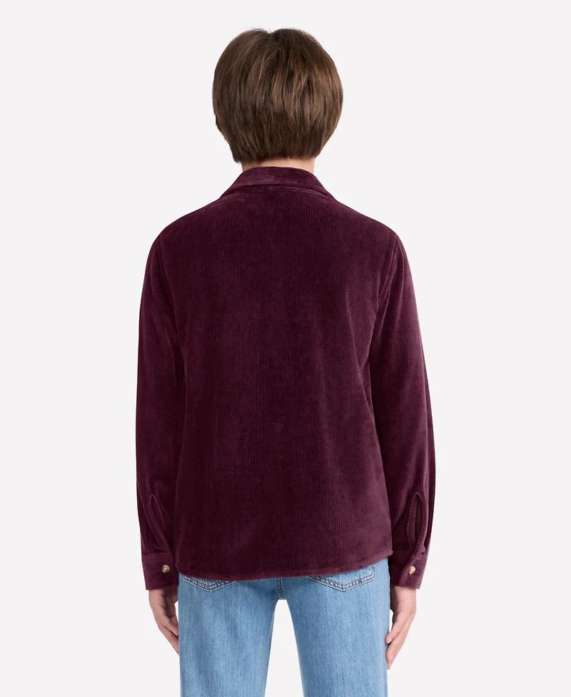 abercrombie kids Boys 5-18 Fine Wale Cord Button Down Shirt