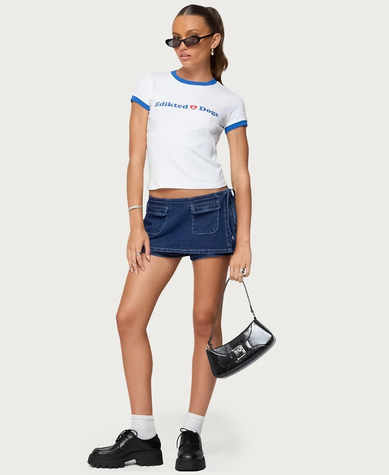 Edikted Women's Puppy Lover Donation T Shirt