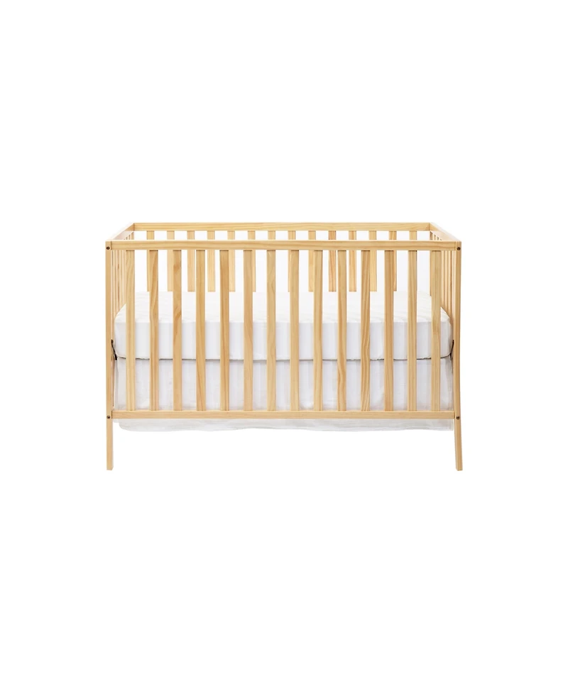 Forest'nSky 3-in-1 Convertible Island Crib Natural, Solid Wood Frame