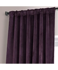 Half Price Drapes Plum Blossom Signature Plush Velvet Hotel Blackout Curtain