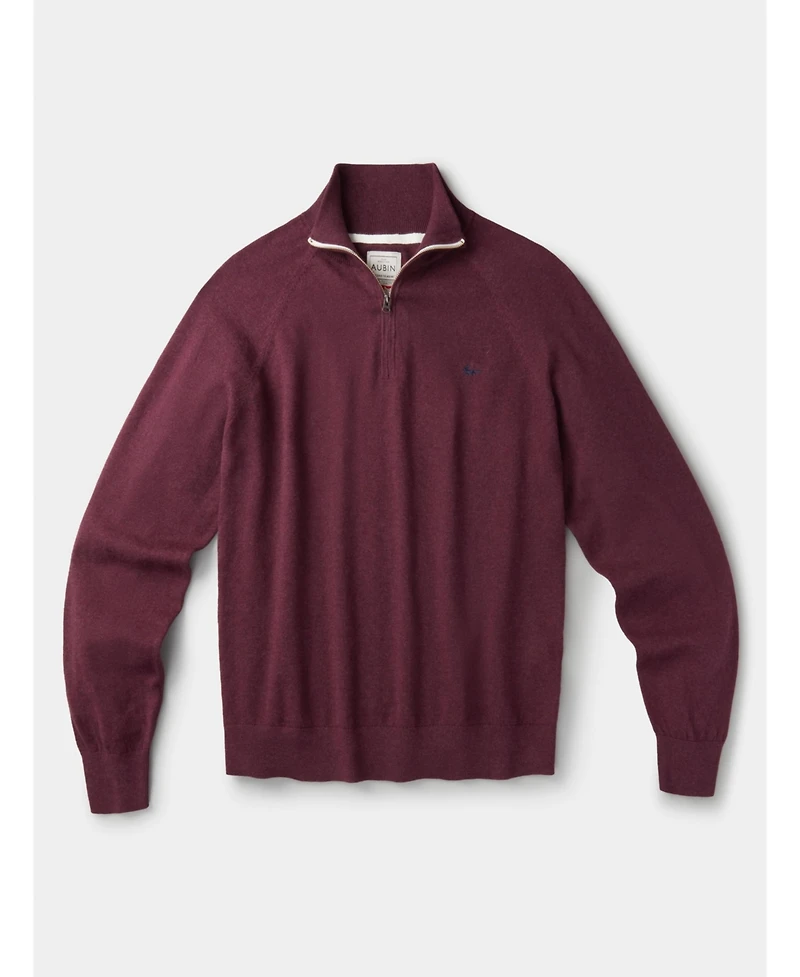 Aubin Men's Bonby Zip Neck Sweater