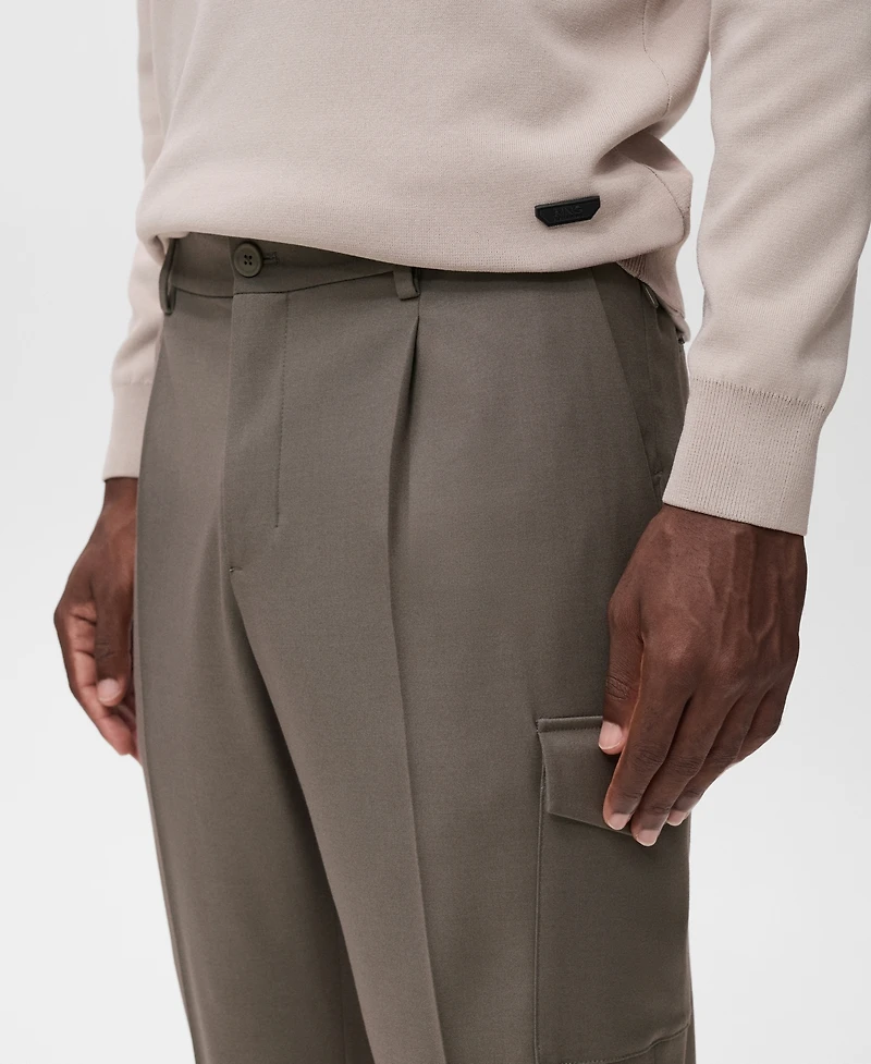 Mango Men's Slim Fit Thermolite Cargo Pants