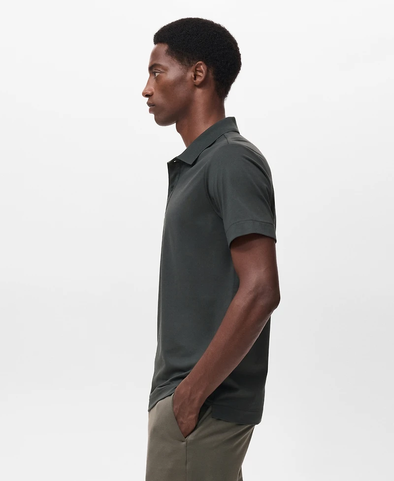 Mango Men's Slim-Fit Thermolite Polo Shirt