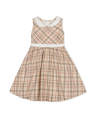 Hope & Henry Big Girls Organic Sleeveless Party Dress with Peter Pan Collar