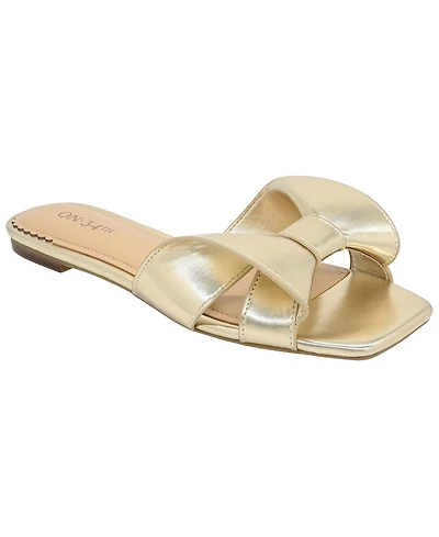 On 34th Women's Pearlaa Square Toe Flat Sandals, Macy's Exclusive