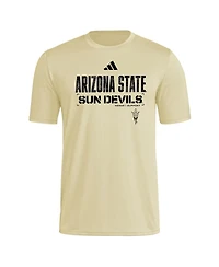 Adidas Men's Natural Arizona State Sun Devils 2025 Military Appreciation Pre-Game Aeroready T-Shirt