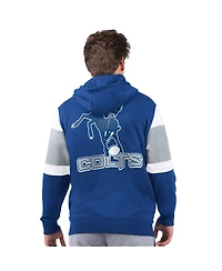 Starter Men's Royal Indianapolis Colts Extreme Logo Full-Zip Hoodie