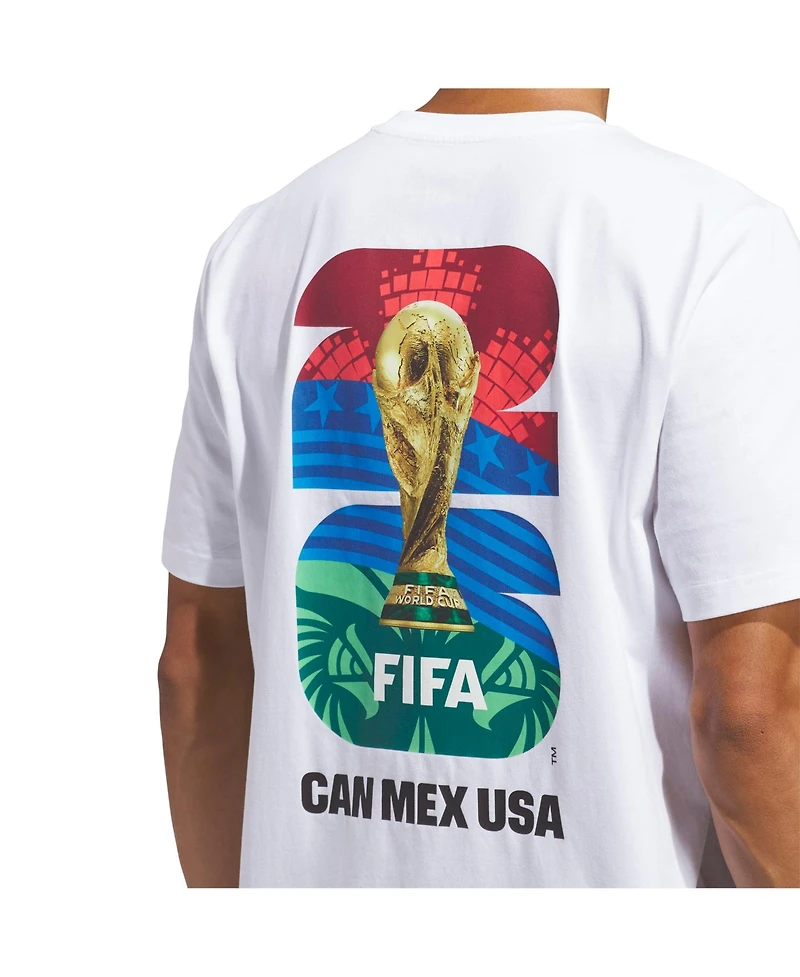 Adidas Men's White 2026 Fifa World Cup Match Ball T-Shirt