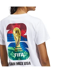 Adidas Women's White 2026 Fifa World Cup Graphic T-Shirt