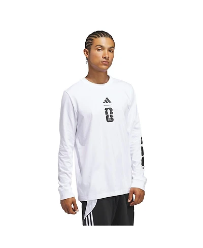 Adidas Men's White 2026 Fifa World Cup Graphic Long Sleeve T-Shirt