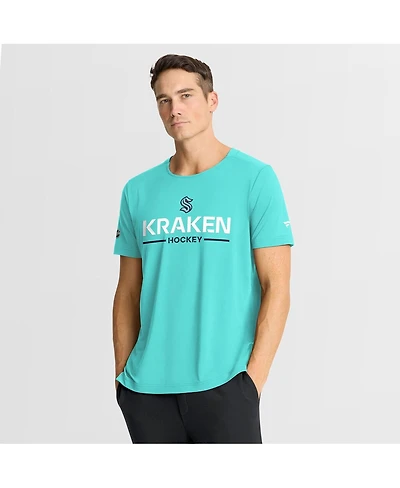 Fanatics Men's Light Blue Seattle Kraken Authentic Pro Rink Tech T-Shirt