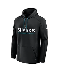 Fanatics Men's Black San Jose Sharks Authentic Pro Rink Hoodie