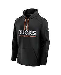 Fanatics Men's Black Anaheim Ducks Authentic Pro Rink Hoodie